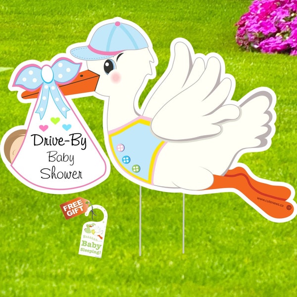 Drive by Baby Shower Yard Sign Etsy