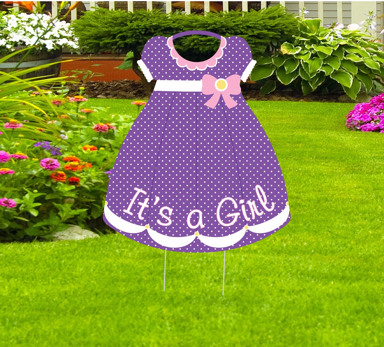 It's a Girl Yard Sign Baby Lawn Birth Announcement Etsy