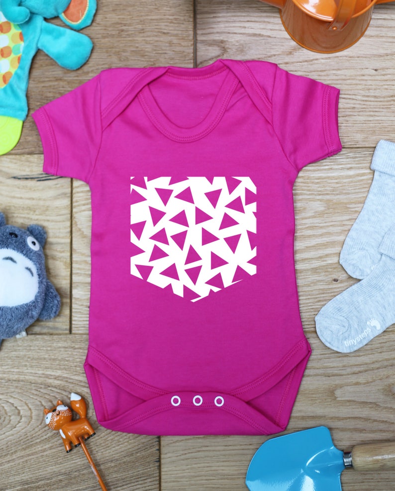 made to order handmade Pattern pocket baby vest boys girls grow bodysuit little hippo gift printed babies wear clothing hippy