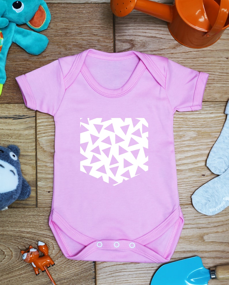 made to order handmade Pattern pocket baby vest boys girls grow bodysuit little hippo gift printed babies wear clothing hippy