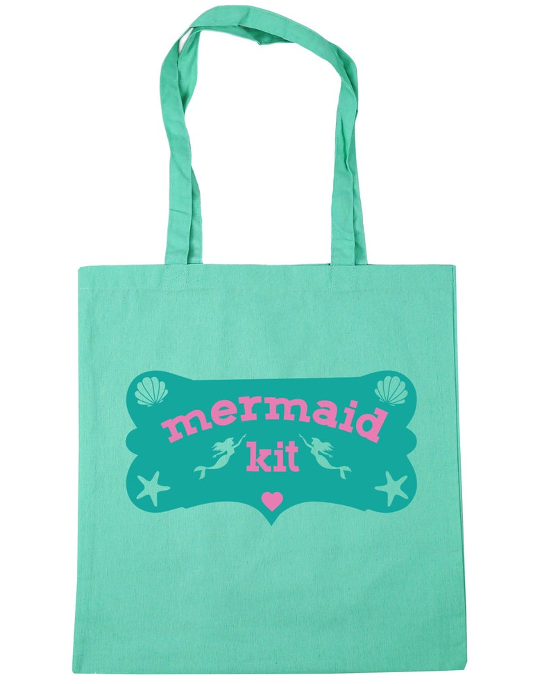 10 litres Mermaid kit Tote Shopping Gym Beach Bag 42cm x38cm