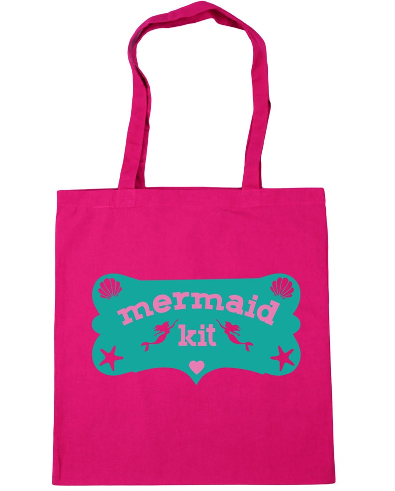 10 litres Mermaid kit Tote Shopping Gym Beach Bag 42cm x38cm