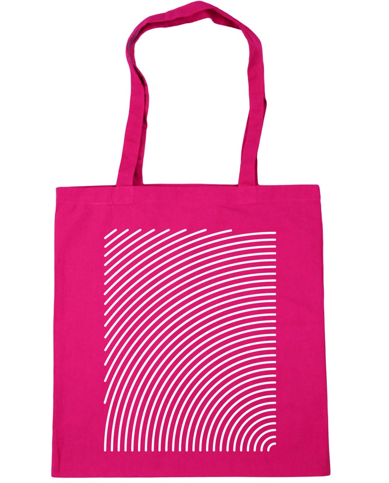 10 litres Radial pattern Tote Shopping Gym Beach Bag 42cm x38cm