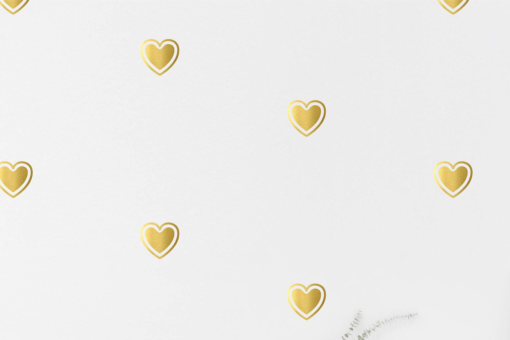 Gold Heart Wall Decal Kids Room Shape Wall Sticker, Kids Bedroom ...