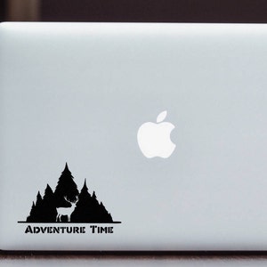 Aventura tiempo Bosque Camping venado Apple MacBook la etiqueta engomada etiqueta / vida silvestre Wonderlust portátil etiqueta / etiqueta engomada del vinilo de la etiqueta iPad