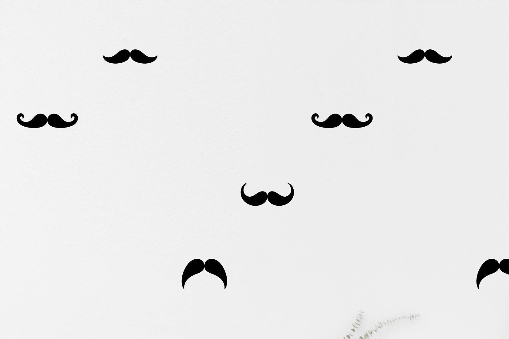 Mustache Wall Decal Kids Party Mustache Wall Sticker Barber | Etsy