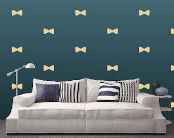 Vlinderdas grappig geklede suite Vlinderdas kinderkamer Muursticker Kwekerij Slaapkamer Klassiek Patroon Behang Vinyloverdrukplaatjes Stickers Home Decor