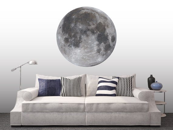 Volle maan sticker slaapkamer decor gast kamer - Etsy België