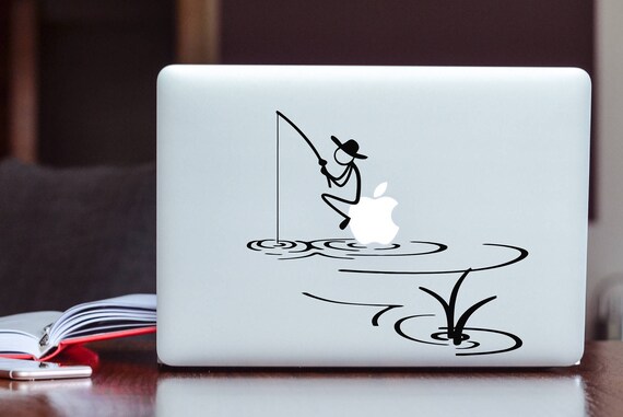 Glowing apple logo sticker deals