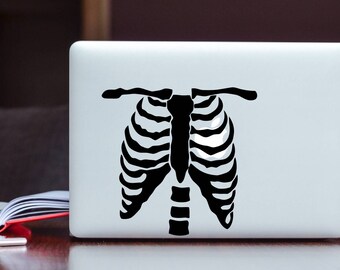 Skeleton Body Heart Glowing Apple MacBook Decal / Laptop Decal / iPad Decal vinyl sticker