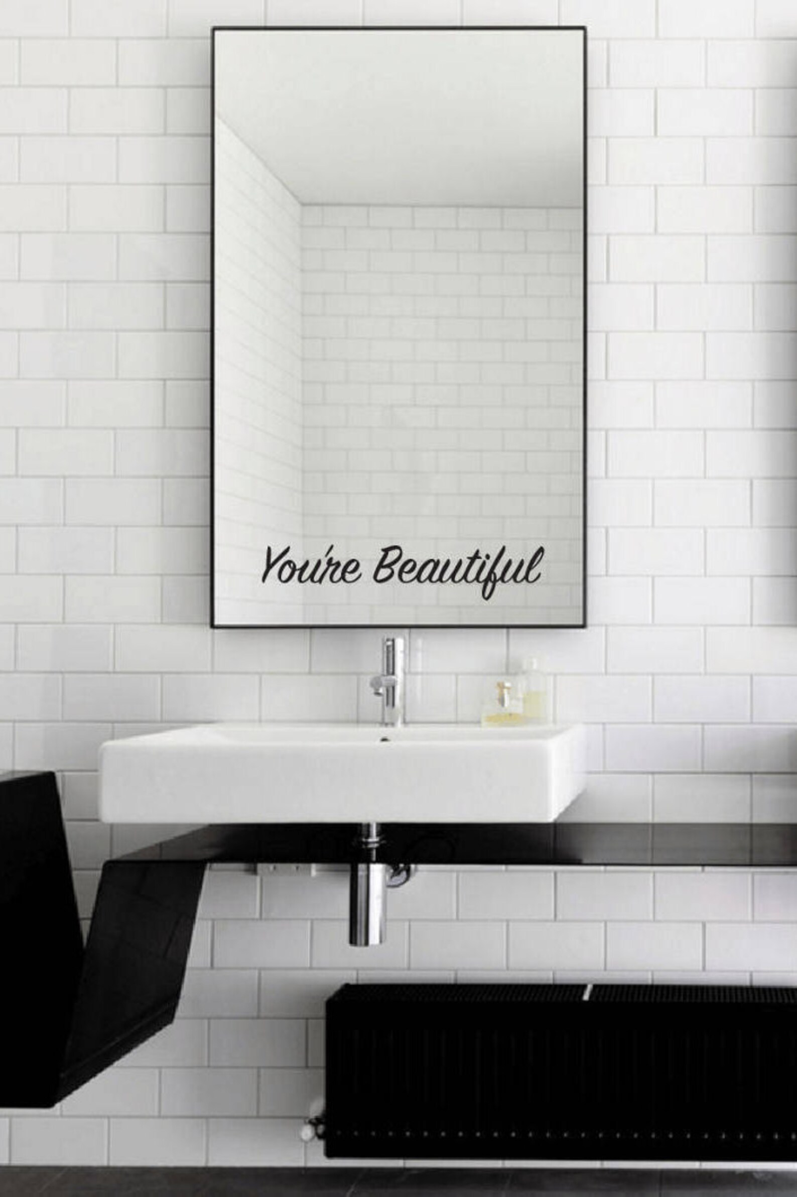 You're Beautiful Mirror Decal / You're Beautiful Etsy