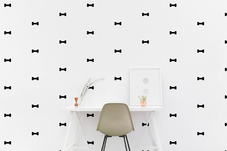 Dog bone wall Decal Bone Kids room Marine Wall Sticker Kids Bedroom Pattern Wallpaper Vinyl Wall Decals Nursery Wall Stickers Home Decor