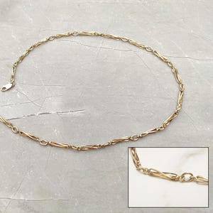 Unusual Vintage 20-inch 9ct gold necklace