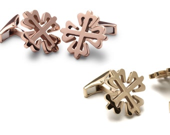 Calatrava Cross Cufflinks in Yellow Gold or Rose Gold