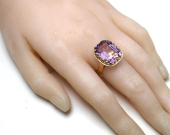 Vintage amethyst cocktail ring