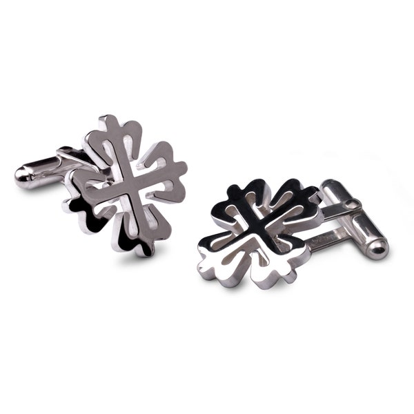 Calatrava Cross cufflinks in solid tarnish-resistant silver