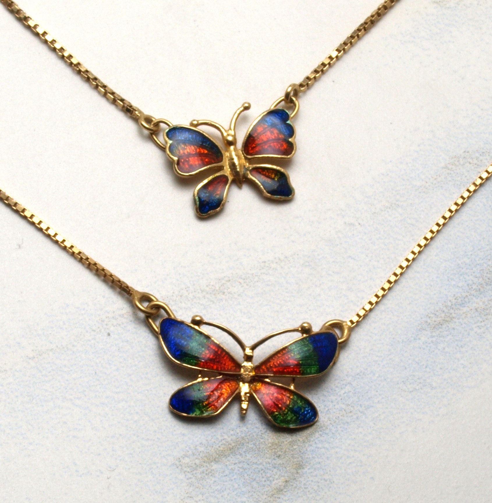 Enamel Butterfly Necklace Enamel Butterfly Necklace