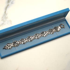 Breites, flexibles Silberarmband