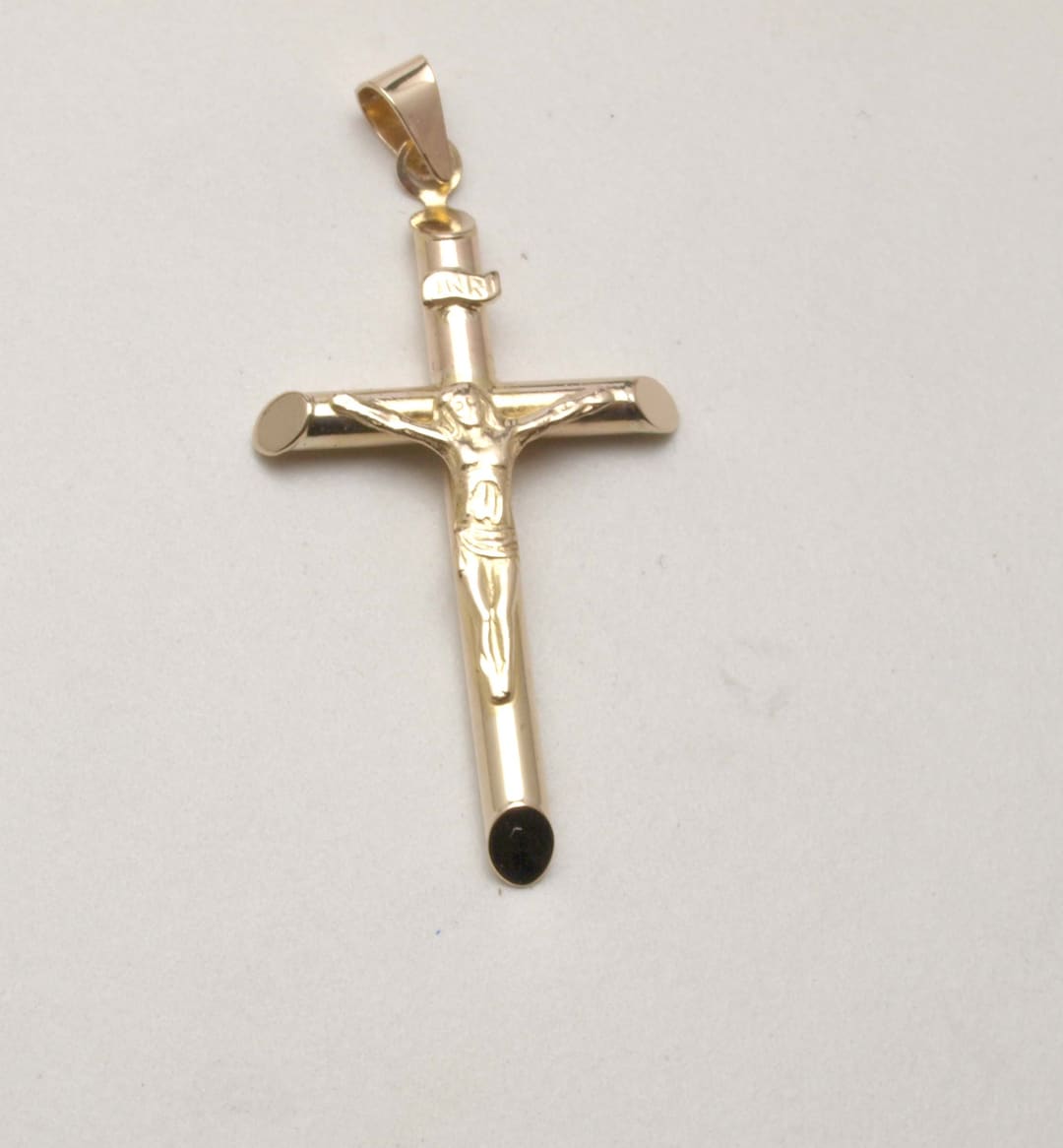 9ct Gold Cubic Zirconia Large Crucifix main image 0