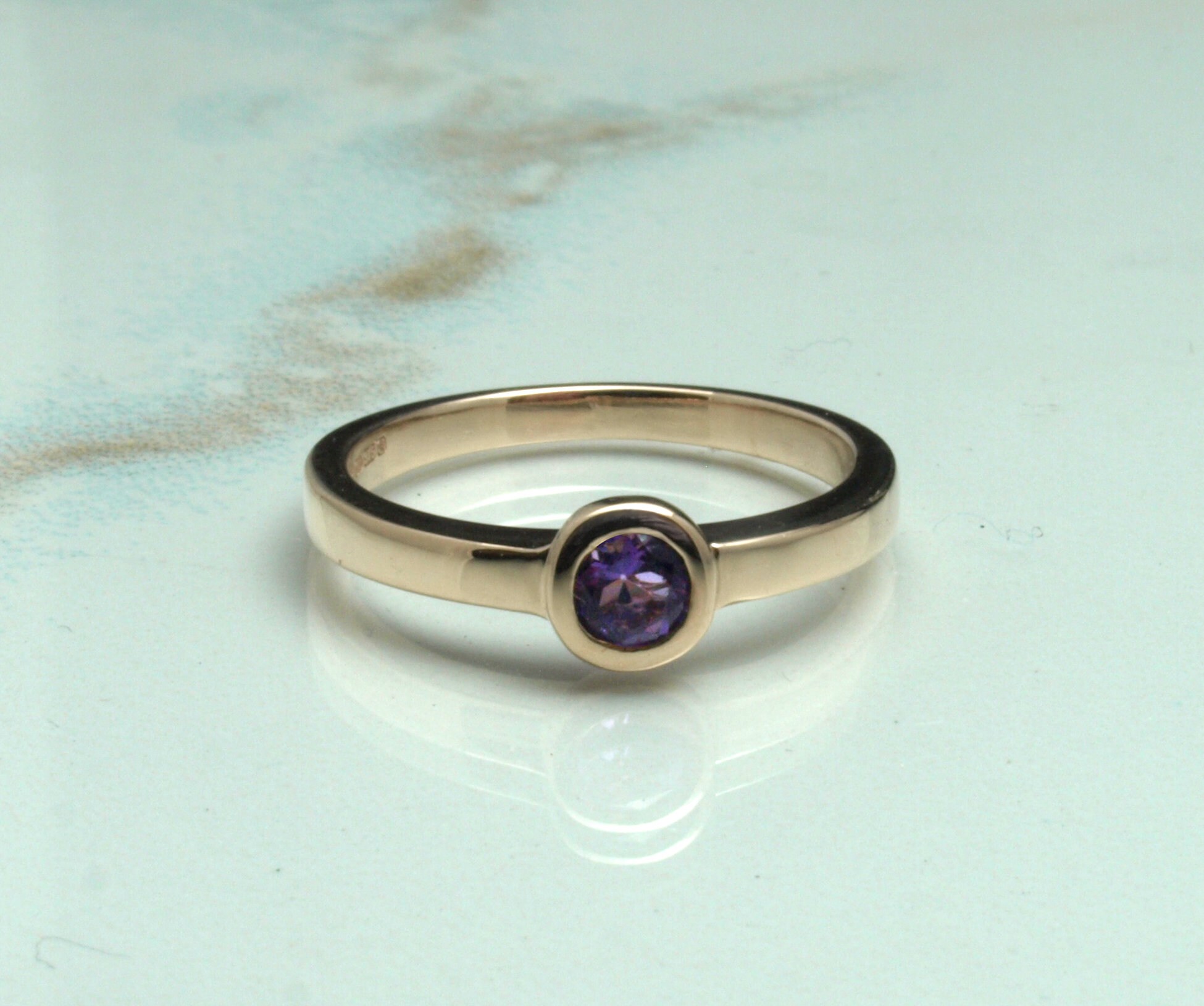 Gold and amethyst ring sale