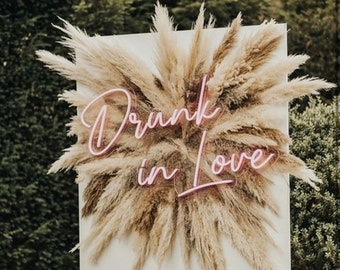 Custom "Drunk in Love" Neon Wedding Sign