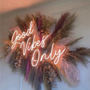 Good Vibes Only Neon Sign | Boho Wedding Decorations | Wedding Decor | Wedding Gifts | Wedding Light ,Neon Sign Wedding