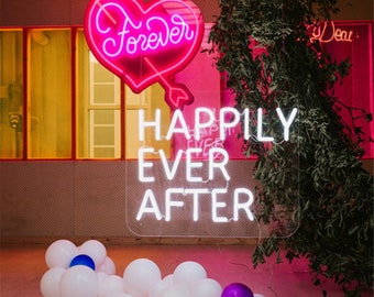 Custom PARTY SIGN Wedding Neon Sign, Boho Wedding Backdrop Decor Neon Sign Light, Wedding Decorations, Party Lights