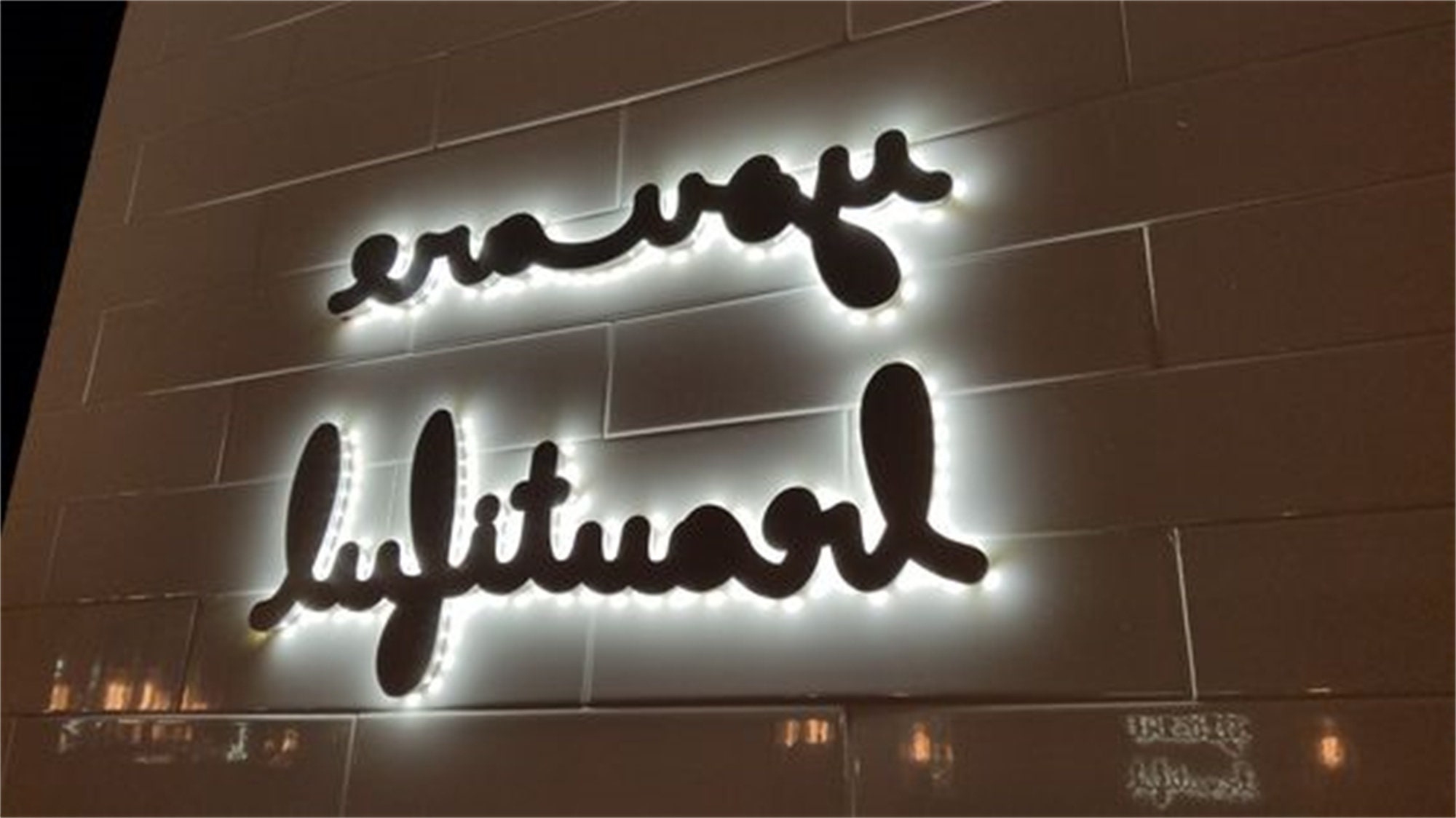 Led Signage Steel Custom Metal Backlit Sign, LED Channel Letter Signage - Etsy