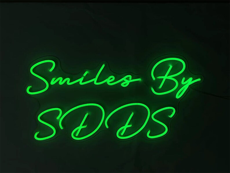 Custom RGB Led Neon Sign With Remote Control12v Color Etsy