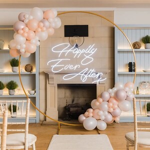 Happy ever after sign，Customize Text Neon,Sign Flex Led Neon Light Sign, Led Logo ,Customize Neon Sign
