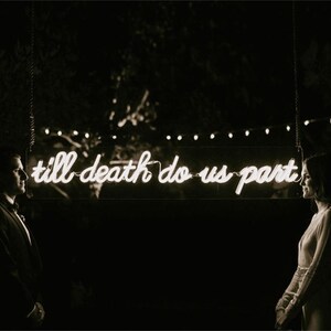 Custom Wedding Neon Sign: Personalized Backdrop Decor image 5