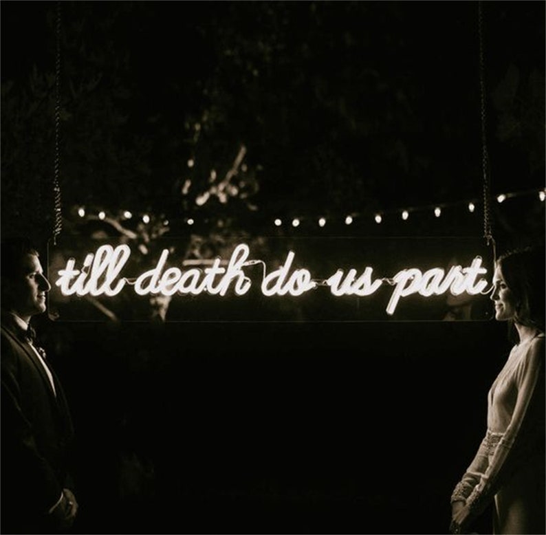 Custom Wedding Neon Sign: Personalized Backdrop Decor image 5