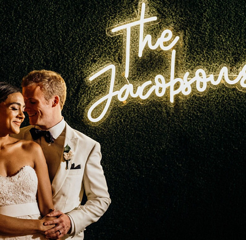 Neon Sign Wedding Custom Neon Sign Wedding Decor Wedding Etsy UK