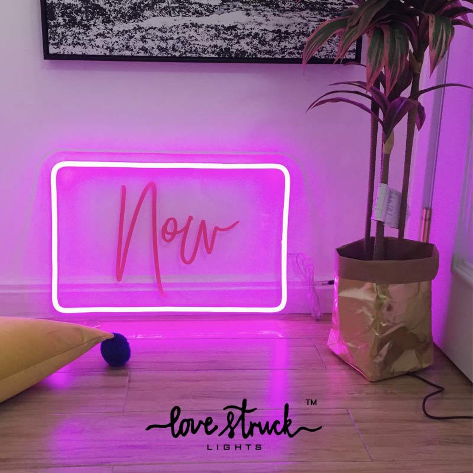 Geometric Acrylic Light Board Rectangle Light Board LED NEON Etsy