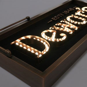 vintage bubble lighted signs, Backlit Lightbox Signage, LED Sign Board Design, Illuminated Signage for Business, Lightbox Business Sign