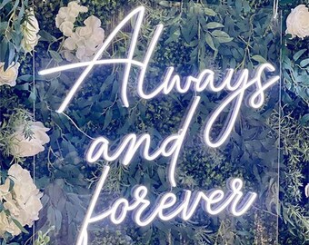 Custom Wedding Neon Sign: Party Decor, LED Logo Light