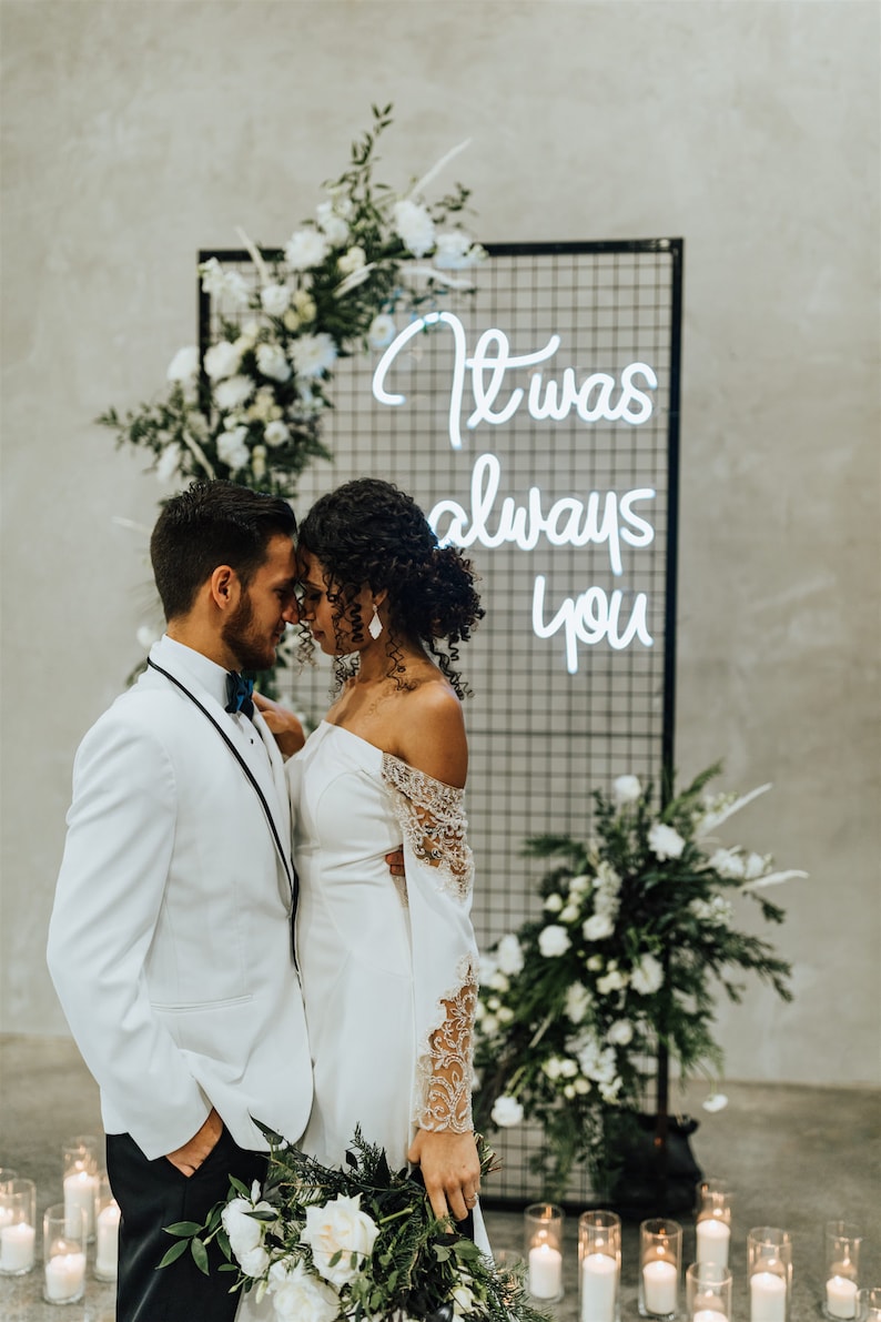 Neon Sign Wedding Custom Neon Sign Wedding Decor Neon Sign Etsy