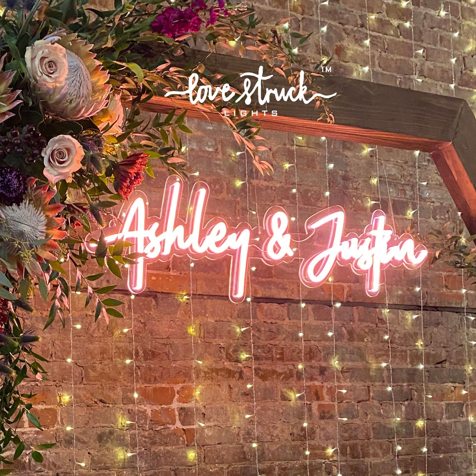 Wedding Custom LED Neon Sign Neon name signs made just for you Etsy
