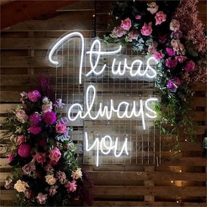 Custom Neon Wedding Sign: Photo Booth Reception Decor