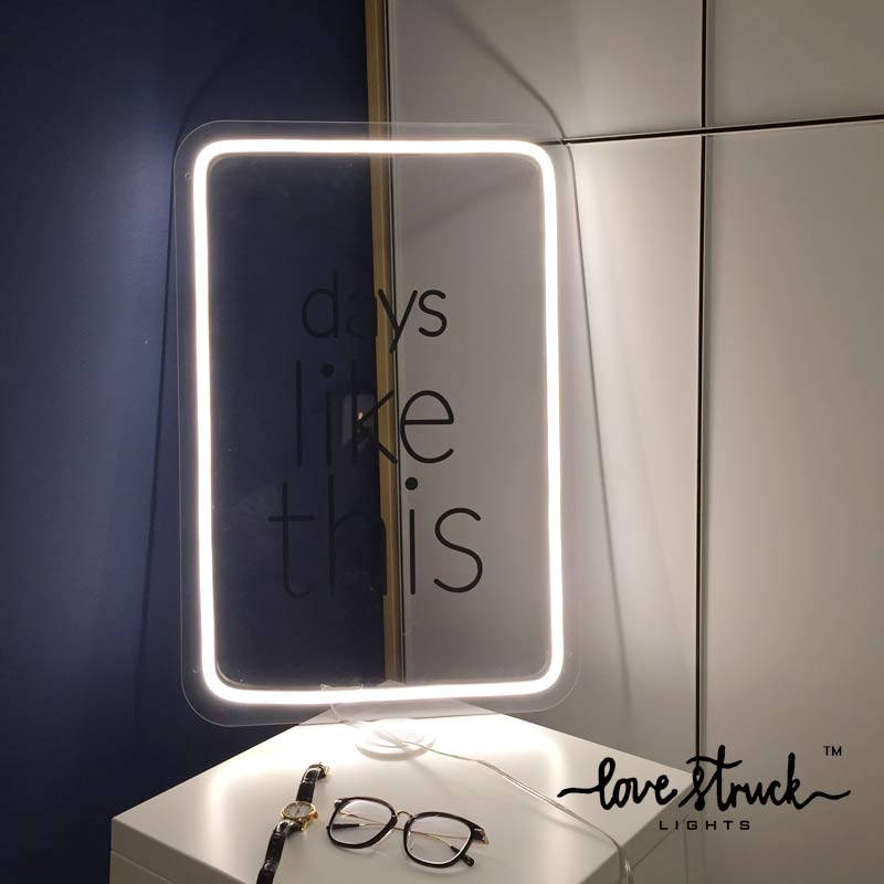 Geometric Acrylic Light Board Rectangle Light Board LED NEON Etsy