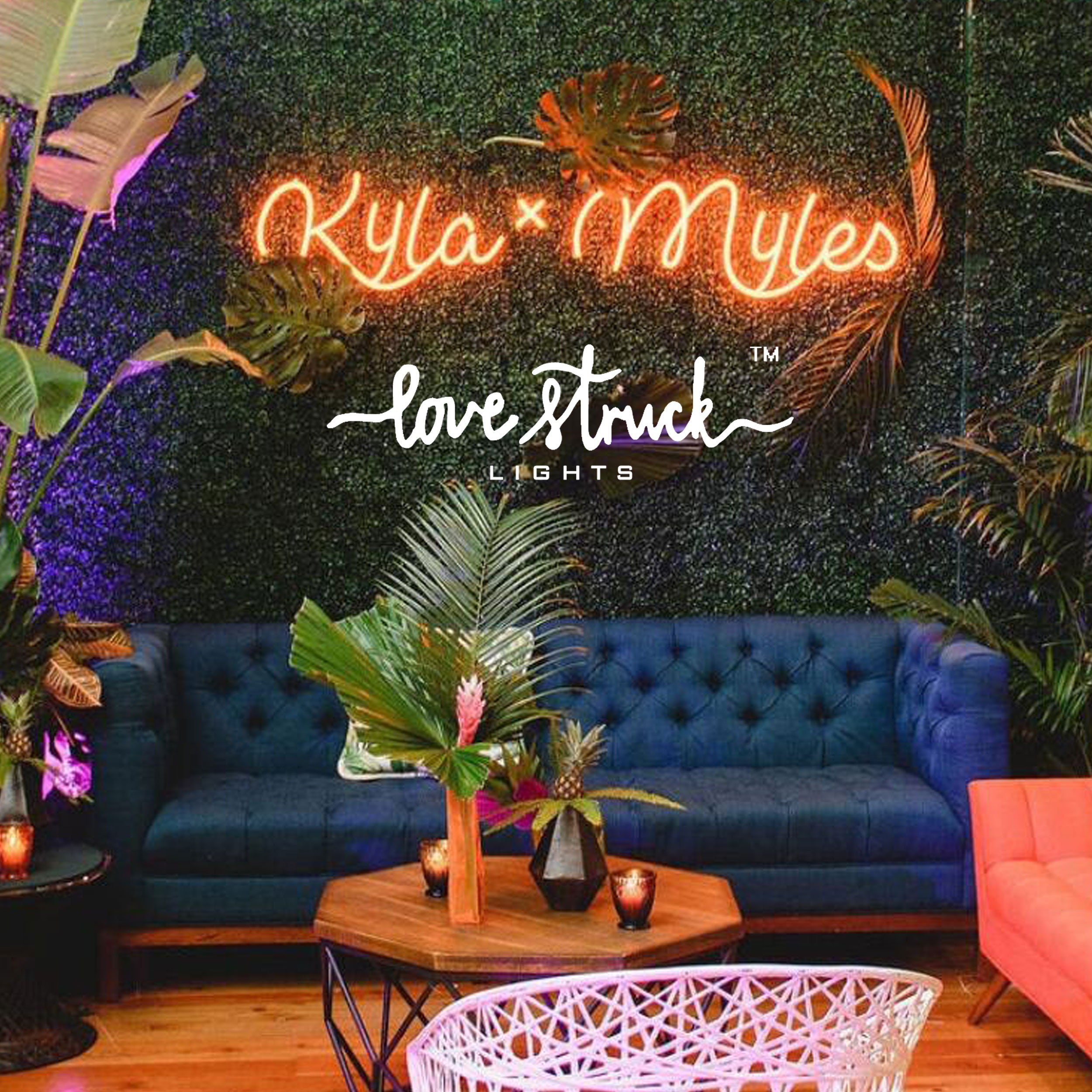 Neon lights Grass wall backdrop Grass backdrop Neon sign Love Etsy