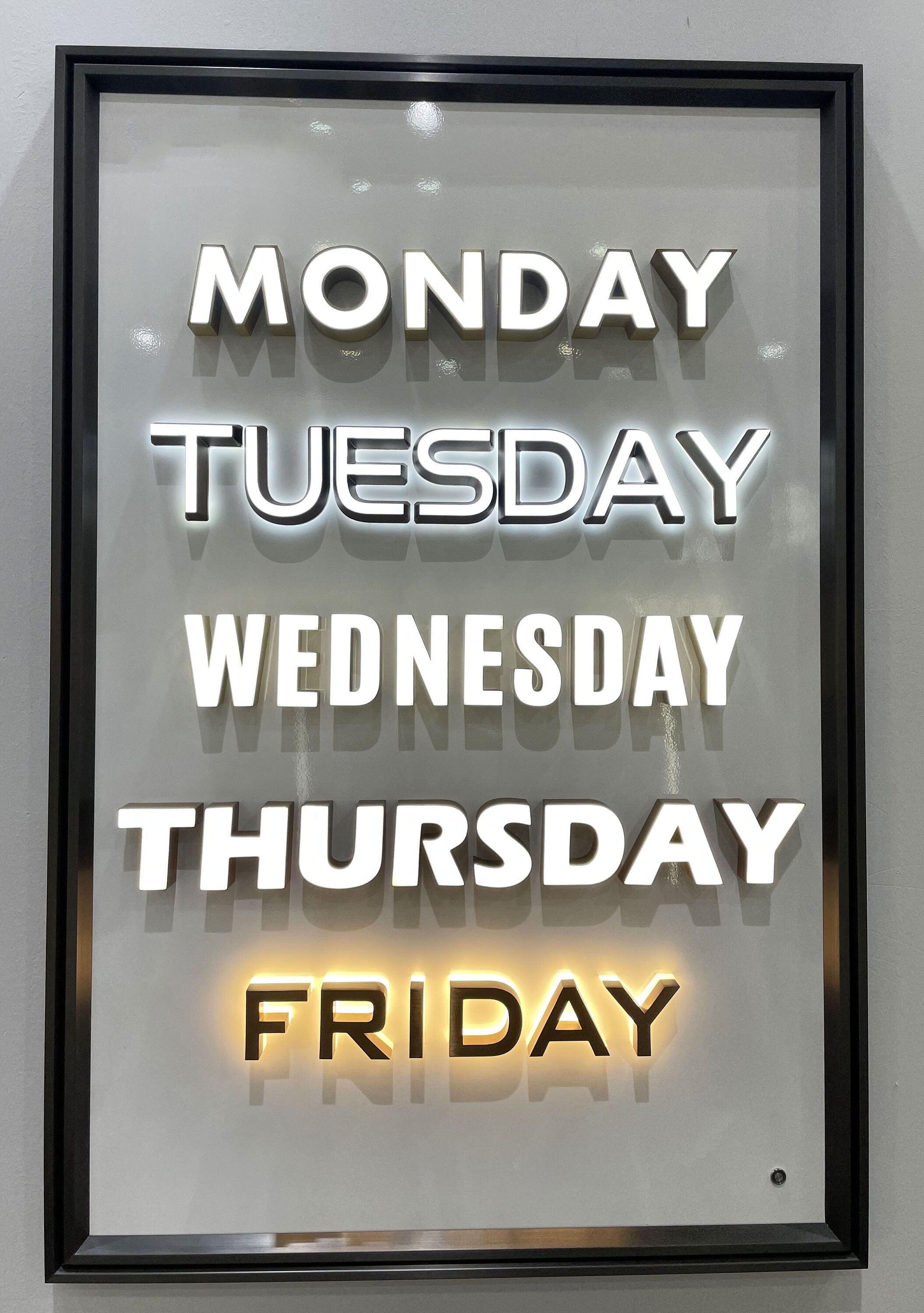 Led Signage Steel Custom Metal Backlit Sign, LED Channel Letter Signage - Etsy
