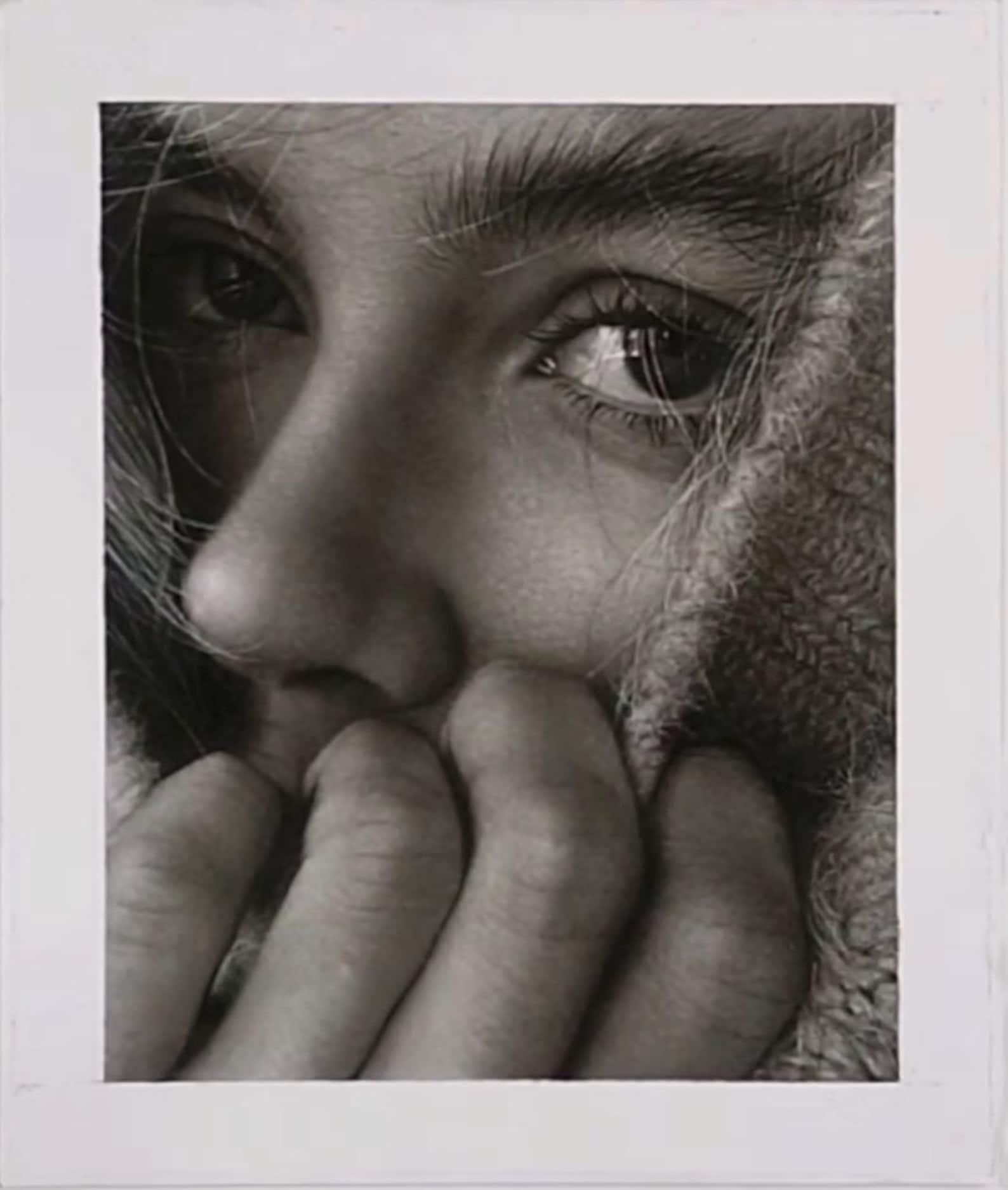 Hyper-realistic Pencil Portrait Drawing – Graphite Eye & Hand Study ...