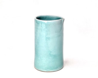 Pale jade jug - stoneware - ceramic - vase