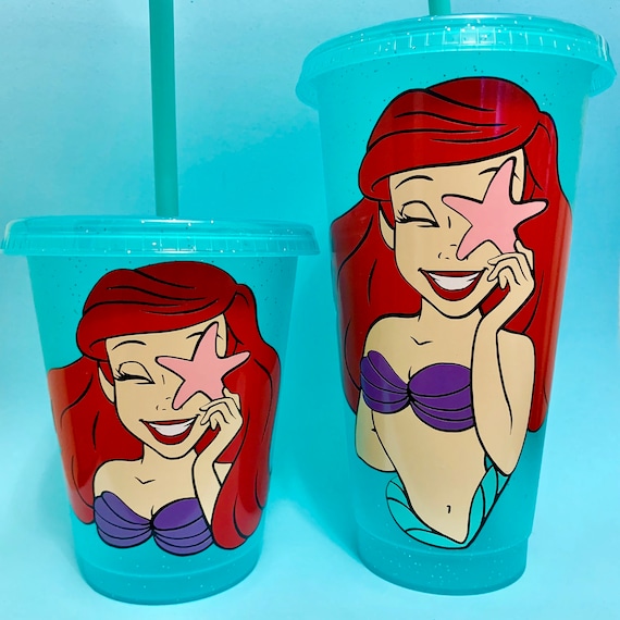 The Little Mermaid Cup Ariel Personalized Cup Mermaid Cup 