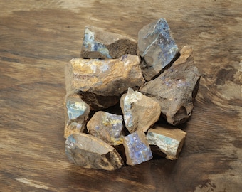 Raw Boulder Opal Rocks for Cutter, Collector | Unique Offering | Various Sizes | Specimen Grade | Something Different | 10 Rough Opal Pieces