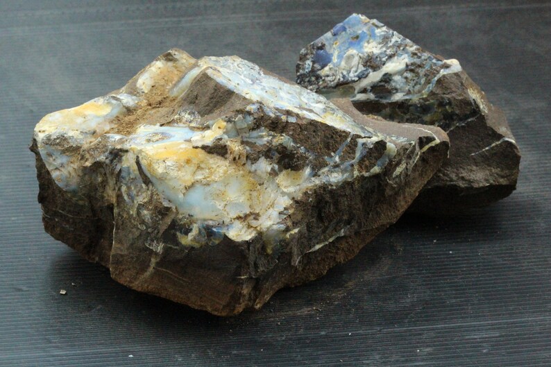 Raw Boulder Opal Mineral Specimen Rough Natural Australian | Etsy