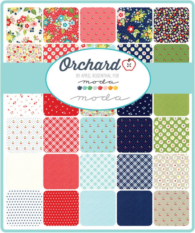 RAILWAYS Moda ORCHARD Charm Quilt Kit APRIL Rosenthal