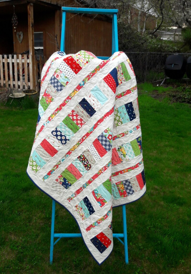 RAILWAYS Moda ORCHARD Charm Quilt Kit APRIL Rosenthal