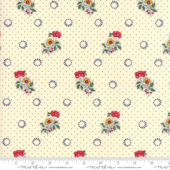 Moda PROVENCAL 21732 12 RED Floral AMERICAN JANE Quilt Fabric French